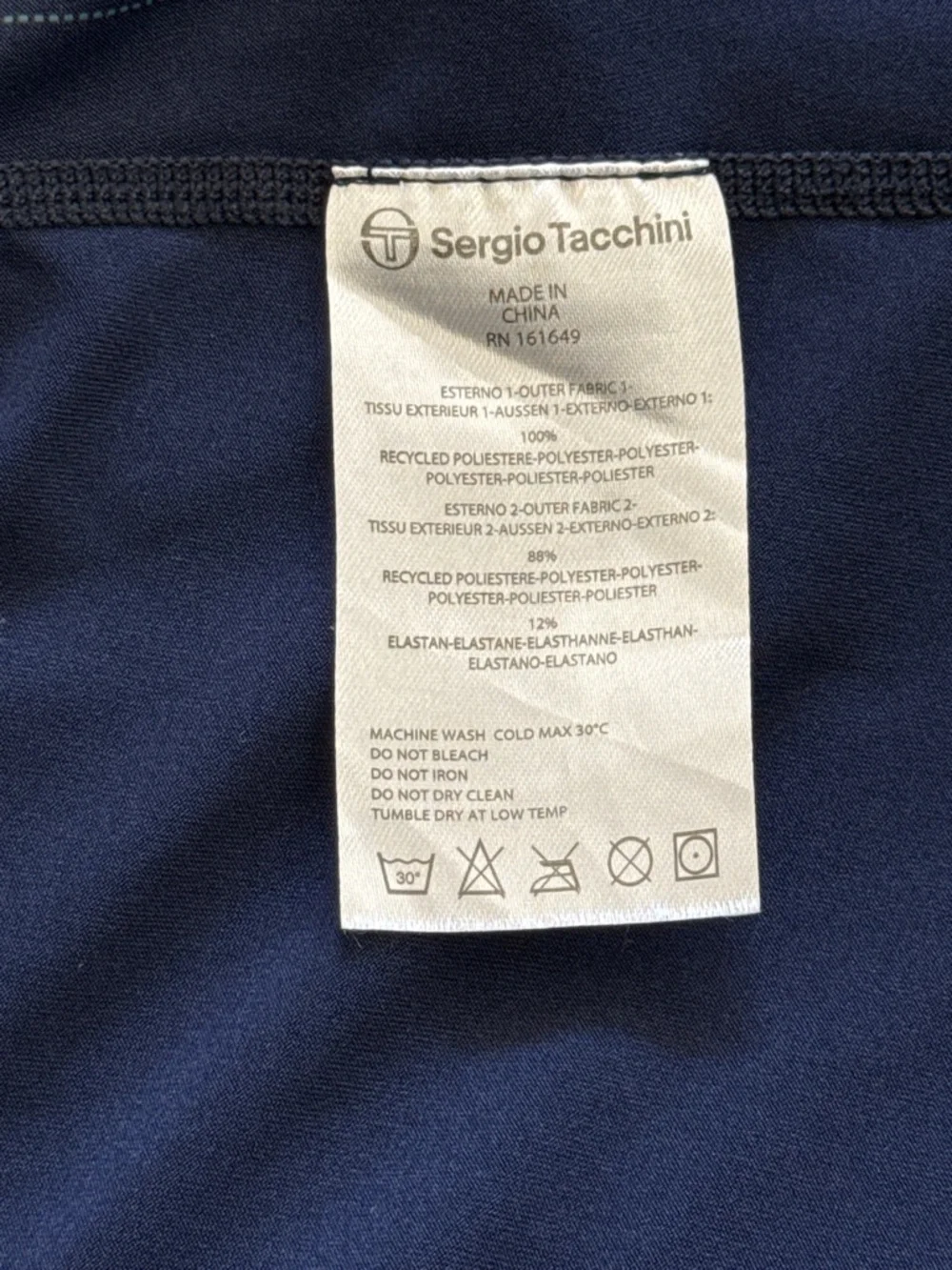 Sergio‎ Tacchini Vigentino Tennis Skort Navy Blue Pleated White Stripe Waist XS